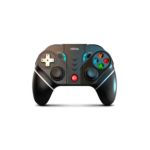 Krom KEXAL Negro, Rojo, Blanco Bluetooth/USB Gamepad Analógico/Digital