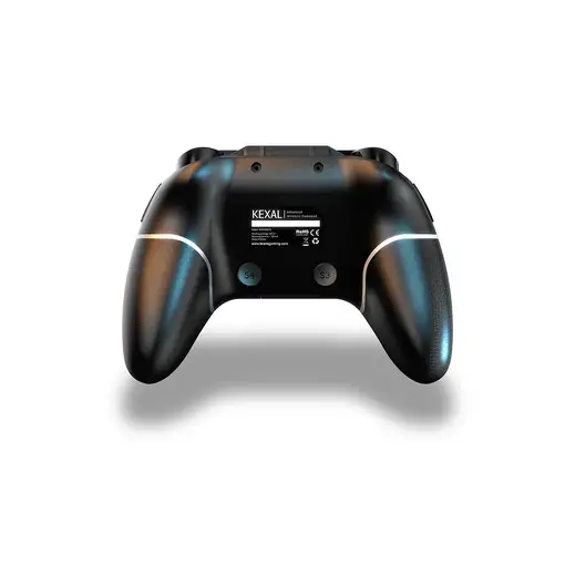 Krom KEXAL Negro, Rojo, Blanco Bluetooth/USB Gamepad Analógico/Digital