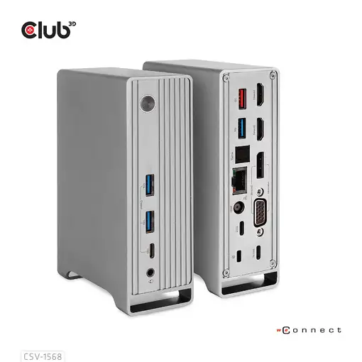 CLUB3D CSV-1568 base para portátil y replicador de puertos Acoplamiento USB 3.2