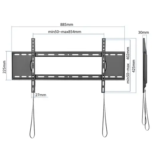 iggual Soporte pared TV Fijo 43\-90\ 80 kg SPTV86