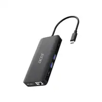Acer USB Type-C Dongle 12-in-1 Black Alámbrico USB 3.2 Gen 1 (3.1 Gen 1) Type-C