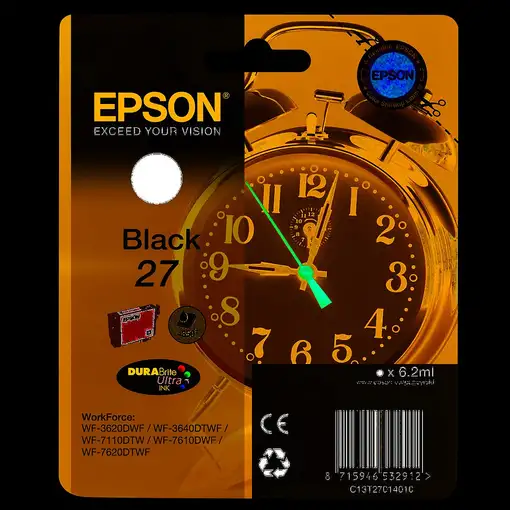 Epson Alarm clock 27 DURABrite Ultra cartucho de tinta 1 pieza(s) Epson Alarm clock 27 DURABrite Ultra cartucho de tinta 1 pieza(s)