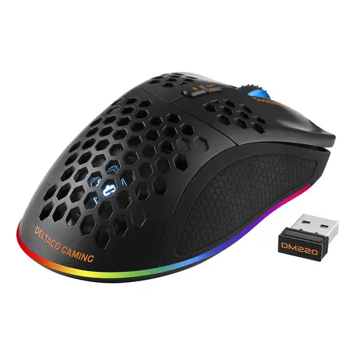 Deltaco Gaming GAM-120 ratón Juego mano derecha RF Wireless + Bluetooth