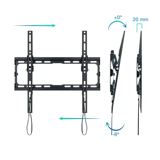 TooQ LP1071T-B soporte para TV 177,8 cm (70\) Negro