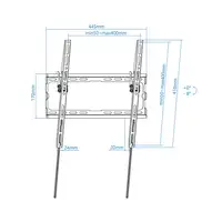TooQ LP1071T-B soporte para TV 177,8 cm (70\) Negro