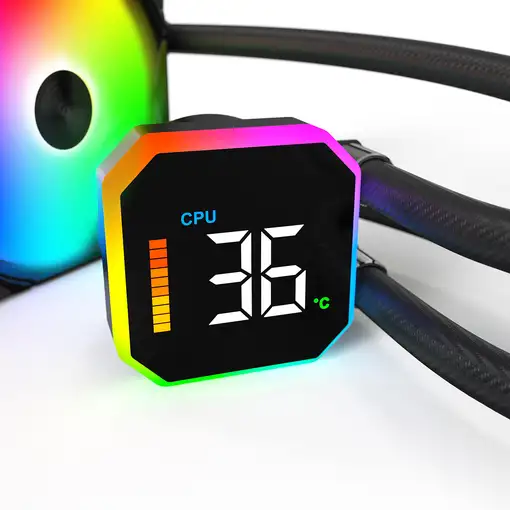 Disipador de CPU Montech Multi Socket Negro/hyperflow Digital 240