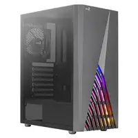 Aerocool DELTABKV1 Caja PC ATX Frontal RGB Ventana Lateral Completa Ventilador