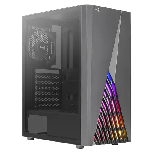 Aerocool DELTABKV1 Caja PC ATX Frontal RGB Ventana Lateral Completa Ventilador Aerocool DELTABKV1 Caja PC ATX Frontal RGB Ventana Lateral Completa Ventilador