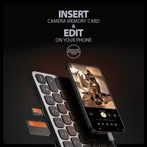 Axagon HMC-KB-US base para portátil y replicador de puertos Alámbrico USB 3.2 Gen