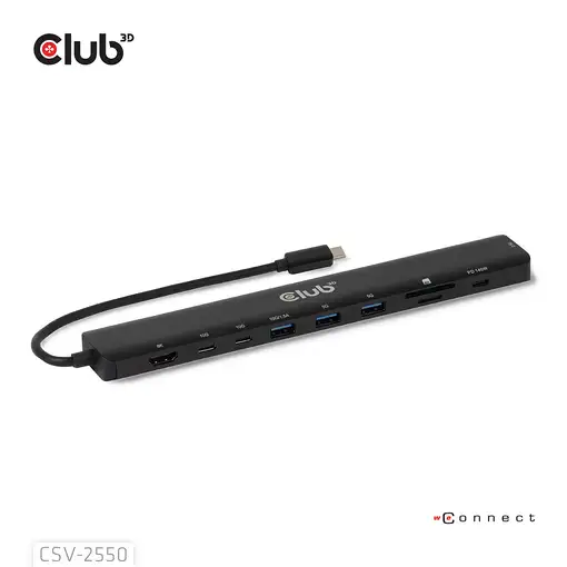 CLUB3D CSV-2550 base para portátil y replicador de puertos Alámbrico USB Tipo C