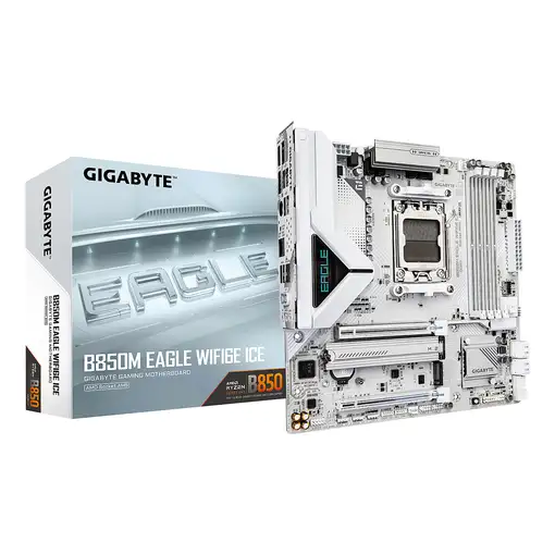 GIGABYTE B850M EAGLE WIFI6E ICE Placa Base – Procesadores AMD Ryzen serie 9000