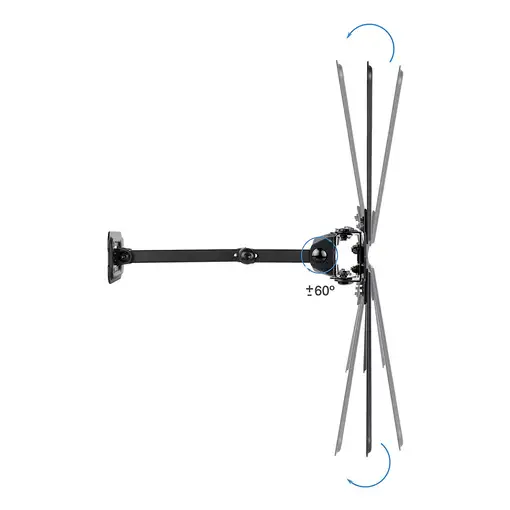 TooQ Soporte de Pared para Pantallas 13\-55\, Negro