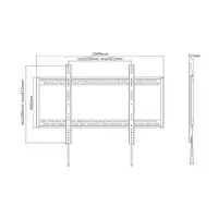 AISENS Soporte Eco Ultra Delgado Para Monitor/TV 130kg De 60-100, Negro