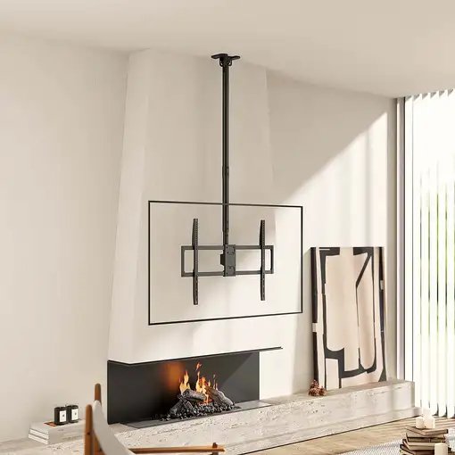 AISENS Soporte de techo pro giratorio, inclinable, extensible y nivelable