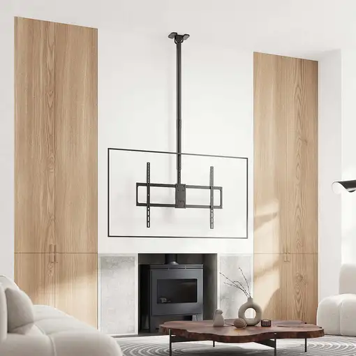 AISENS Soporte de techo pro giratorio, inclinable, extensible y nivelable