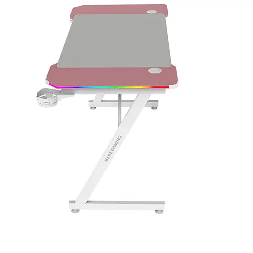 Mars Gaming MGD-X120RGB, Mesa Gaming Ergonómica, Iluminación ARGB con Mando