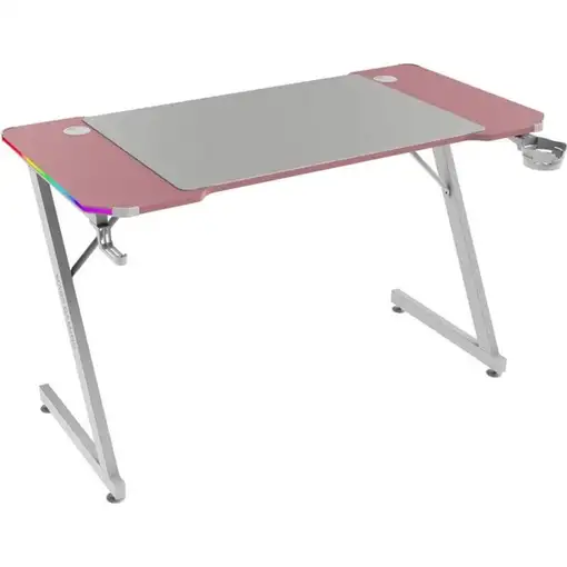 Mars Gaming MGD-X120RGB, Mesa Gaming Ergonómica, Iluminación ARGB con Mando