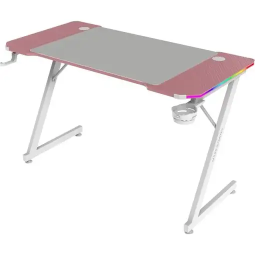 Mars Gaming MGD-X120RGB, Mesa Gaming Ergonómica, Iluminación ARGB con Mando