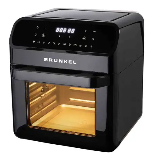 Freidora de aire tipo horno, 12 L, 1500W, 12 Programas, Black Fryer Oven GRUNKEL