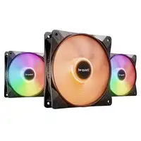 be quiet! LIGHT WINGS LX 120mm PWM High Speed 3-Pack Black Carcasa del ordenador