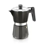 Cafeteras italianas Negro 12 cups A170487 BRA