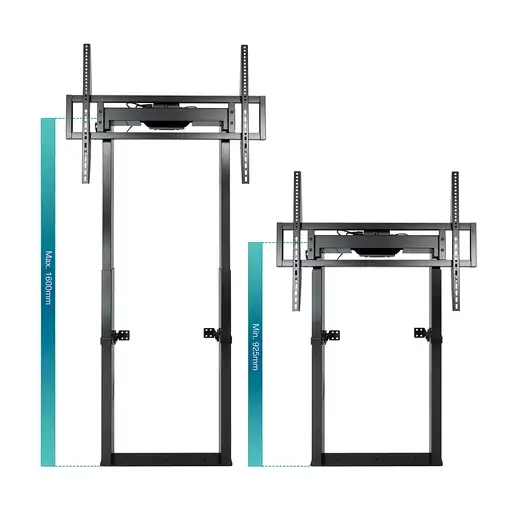 TooQ TITAN Soporte de Suelo Fijo con Regulación Eléctrica de Altura para Pantallas