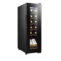 Cecotec CoolCrystal Nevera de vino Independiente Negro 12 botella(s)