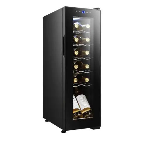 Cecotec CoolCrystal Nevera de vino Independiente Negro 12 botella(s)