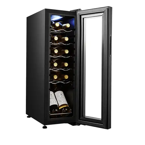 Cecotec CoolCrystal Nevera de vino Independiente Negro 12 botella(s)