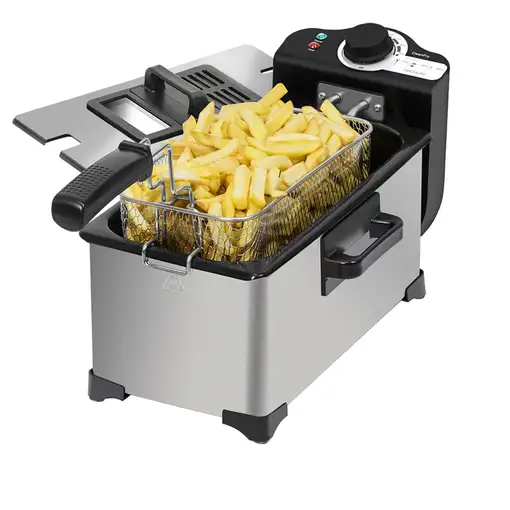 Cecotec Freidora CleanFry 3L. 3L temperatura hasta 190
