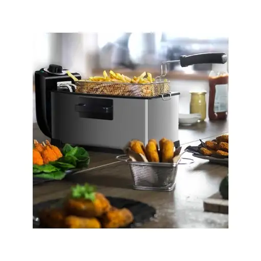 Cecotec Freidora CleanFry 3L. 3L temperatura hasta 190