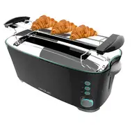 Cecotec 02180 tostadora 7 4 rebanada(s) 1350 W Negro, Acero inoxidable