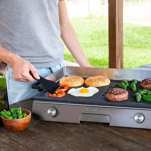 Cecotec 03182 barbacoa y parrilla al aire libre Isla de cocina Eléctrico Negro, Ac