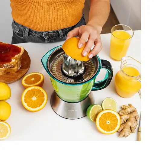 Cecotec Zitra prensa de cítricos eléctricos 1 L 60 W Acero inoxidable