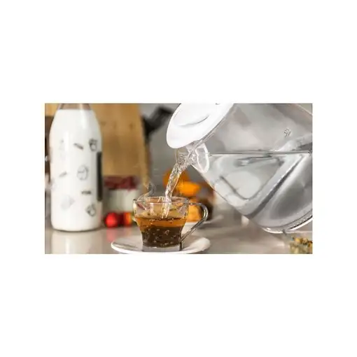 Cecotec 01510 tetera eléctrica 1,7 L 2200 W Transparente, Blanco