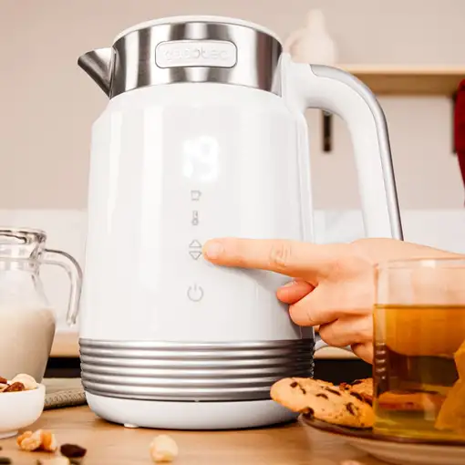 Cecotec Hervidor de agua Hervidor de agua ThermoSense 600 Touch White