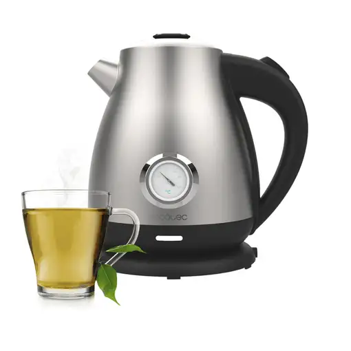Cecotec Thermosense 620 Retro Steel tetera eléctrica 1,7 L 2200 W Acero inoxidable