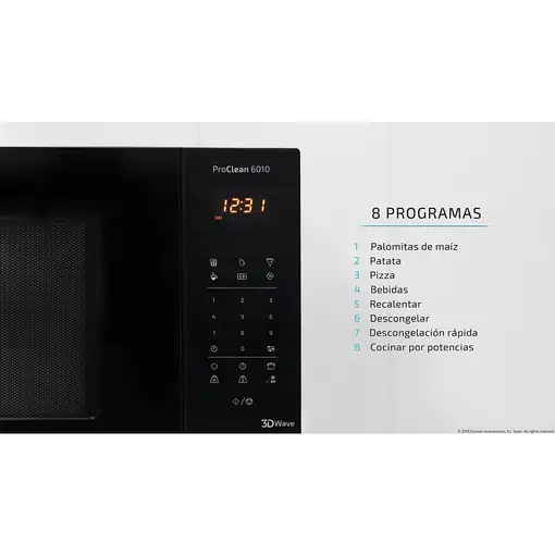 Cecotec ProClean 6010 Inox Acero inoxidable Solo microondas Encimera 23 L 800 W