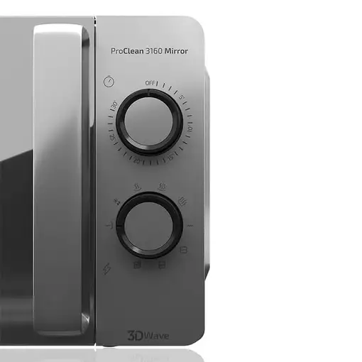 Cecotec ProClean 3160 Mirror Gris Microondas con grill Encimera 20 L 700 W