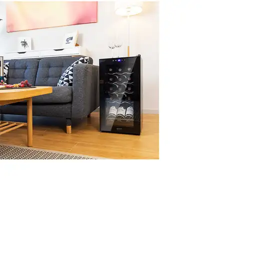 Cecotec GrandSommelier 15000 Nevera de vino Independiente Negro 15 botella(s)