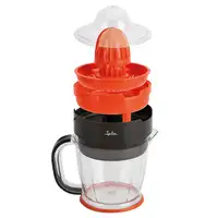 JATA JEEX1422 prensa de cítricos eléctricos 1,2 L 40 W Negro, Rojo, Transparente