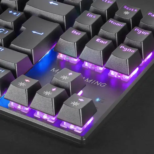 Mars Gaming MK80 Negro, Teclado Gaming Mecánico TKL FRGB, Antighosting, Switch Mec