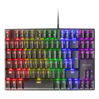 Mars Gaming MK80 Negro, Teclado Gaming Mecánico TKL FRGB, Antighosting, Switch Mec