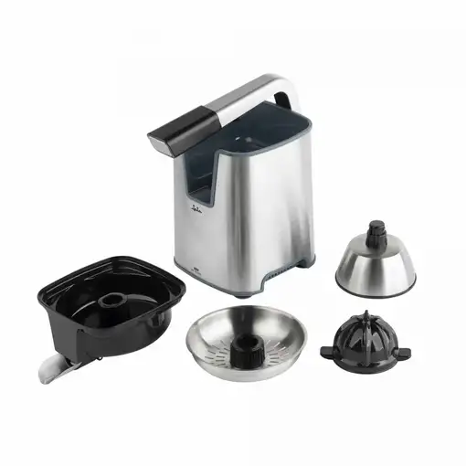 Exprimidor de naranjas eléctrico JATA JEEX1155 con brazo. Lleva 2 conos