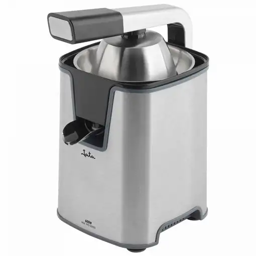 Exprimidor de naranjas eléctrico JATA JEEX1155 con brazo. Lleva 2 conos