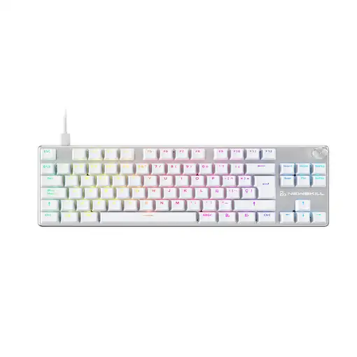 Newskill Gaming NS-KB-SERIKEV2-TKL-IVO teclado Juego USB QWERTY Español Blanco