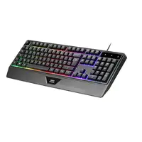 Mars Gaming MCP124PRO, Combo Gaming 4en1, Teclado RGB H-Mech con Reposamuñecas, Ra