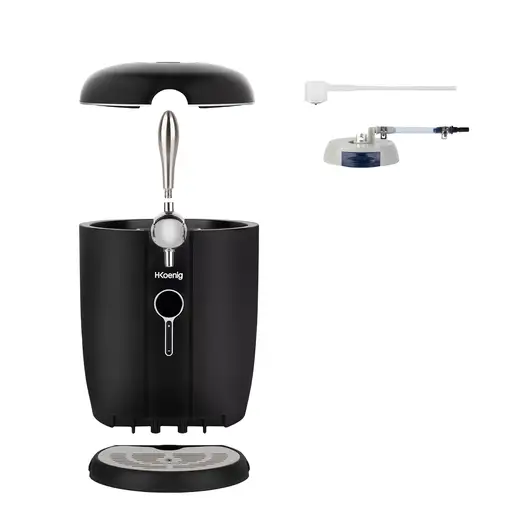 Dispensador de cerveza H.Koenig BW1688 para barriles 5L y 6L con refrigeración