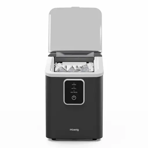 Máquina de hielo H.Koenig KUB12 compacta 12kg/día, 2 tamaños de hielo en casa