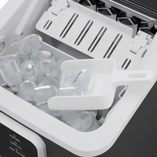 Máquina de hielo H.Koenig KUB12 compacta 12kg/día, 2 tamaños de hielo en casa